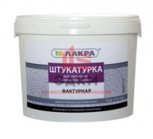 Декоративная фактурная штукатурка с эффектом шубы Лакра белая, 15 кг