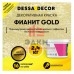 Декоративная штукатурка Dessa Decor Фианит Gold для имитации песчаной поверхности цвет золото 2.4 кг