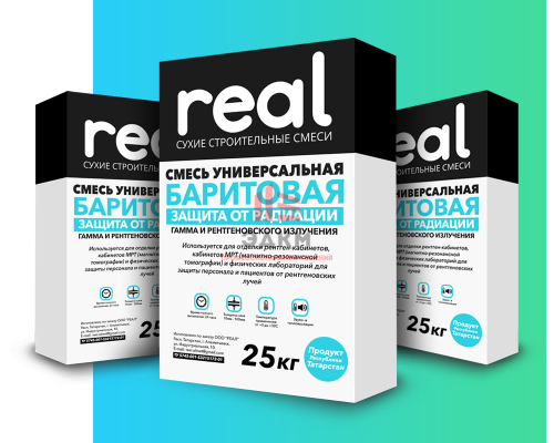 Баритовая (рентгенозащитная) штукатурка REAL