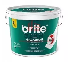 Brite Professional Ti Pure Quality / Брайт профессиональная силиконизированная фасадная краска 9 л