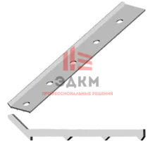 Рейка краевая алюминиевая ТехноНИКОЛЬ PRO 2 м (20 п.м/упак)