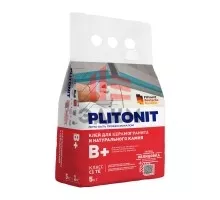 Клей для плитки и камня Plitonit B+ (5 кг)