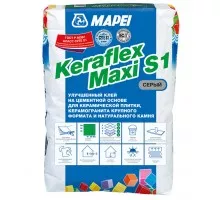 Клей для плитки и керамогранита Mapei Keraflex Maxi деформативный серый (класс С2) 25 кг