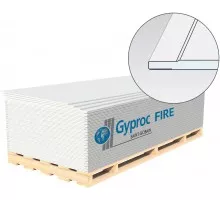 ГСП Gyproc Fire прямая кромка 3000×1200×15 мм